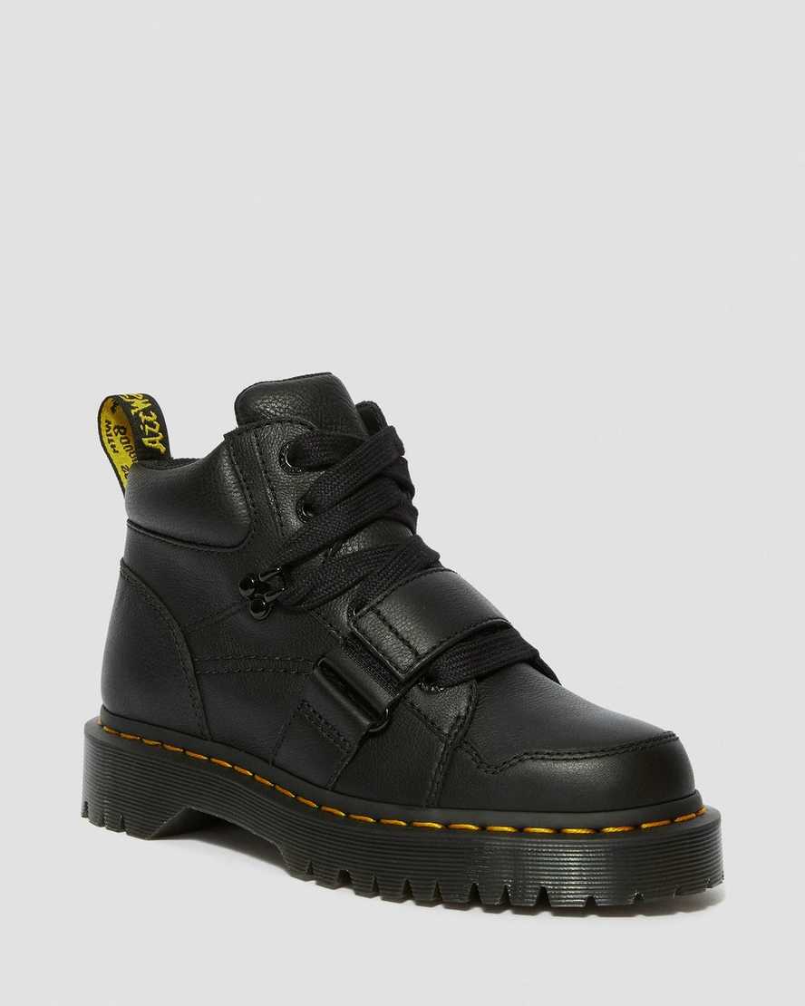 Dr. Martens Zuma II Deri Chunky Kadın Bağcıklı Bot - Bot Siyah |ROIQB0164|